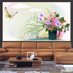 Tranh hoa lá trang trí nghệ thuật