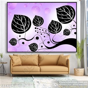 Tranh hoa lá nghệ thuật đẹp