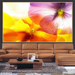 Tranh hoa lá hoa dán tường đẹp