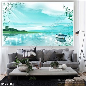 Tranh hoa lá nghệ thuật đẹp