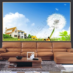 Tranh hoa lá trang trí đẹp