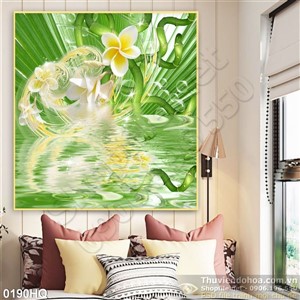 Tranh hoa lá trang trí đẹp