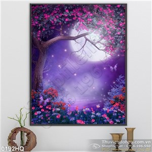 Tranh hoa lá nghệ thuật đẹp