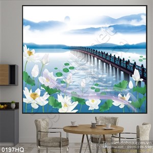 Tranh hoa lá đẹp trang trí