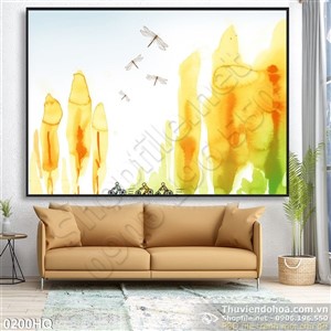 Tranh hoa lá trang trí nền đẹp