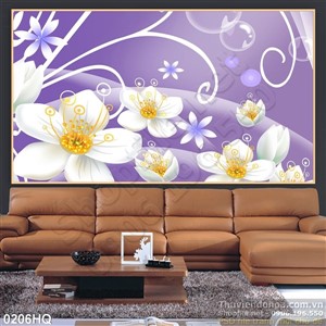 Tranh hoa lá nghệ thuật đẹp