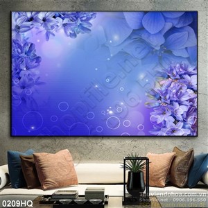 Tranh hoa lá trang trí tường nghệ thuật