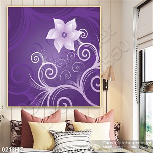 Tranh hoa lá nghệ thuật đẹp