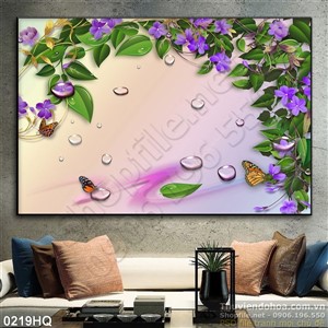 Tranh hoa lá trang trí phòng đẹp