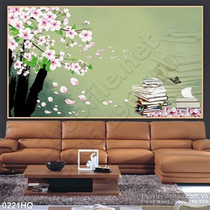 Tranh hoa lá trang trí phòng đẹp