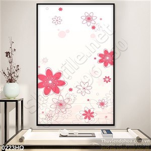 Tranh hoa lá đẹp độc đáo