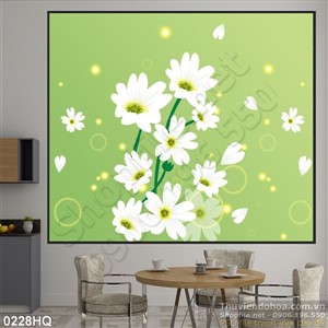 Tranh hoa lá trang trí nghệ thuật