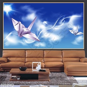 Tranh hoa lá treo tường nghệ thuật