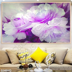 Tranh hoa lá trang trí phòng ngủ