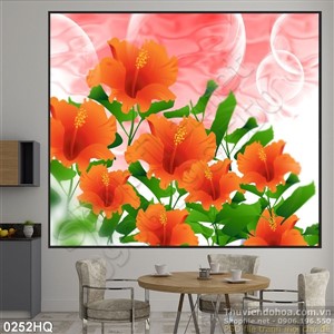 Tranh hoa lá trang trí treo tường