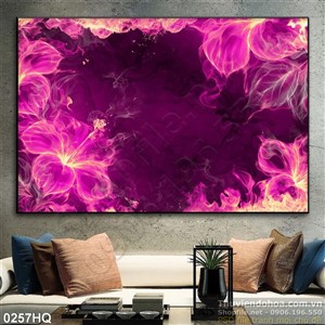 Tranh hoa lá nghệ thuật đẹp