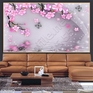 Tranh hoa đào nghệ thuật