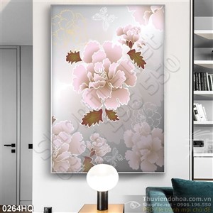 Tranh hoa dán tường đẹp