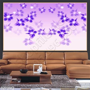 Tranh hoa lá dán tường đẹp
