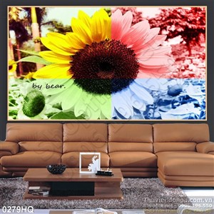 Tranh hoa hướng dương đẹp