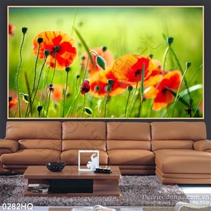 Tranh hoa dán tường đẹp