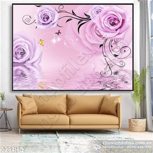 Tranh hoa trang trí nghệ thuật