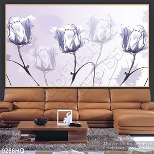Tranh hoa lá treo tường độc đáo