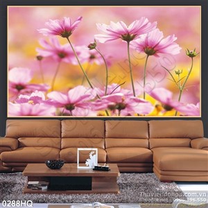 Tranh hoa lá trang trí độc đáo