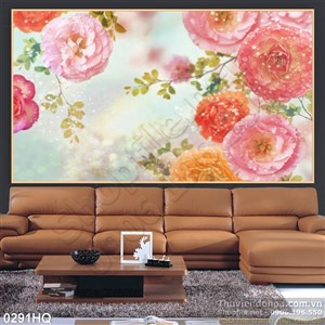 Tranh hoa lá nghệ thuật độc đáo