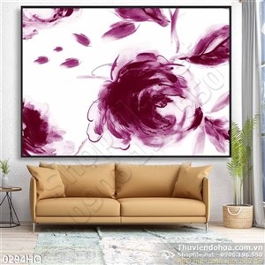 Tranh hoa lá treo tường độc đáo