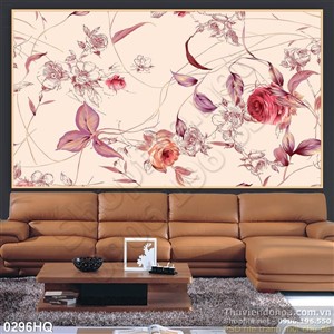 Tranh hoa lá trang trí tường