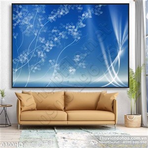 Tranh hoa lá nghệ thuật đẹp