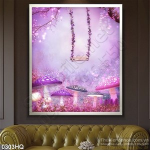 Tranh hoa lá trang trí nghệ thuật