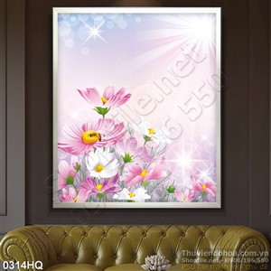 Tranh hoa lá treo tường đẹp