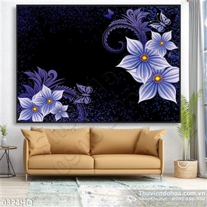 Tranh hoa lá treo tường đẹp