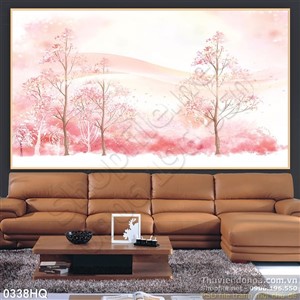 Tranh hoa lá treo tường độc đáo