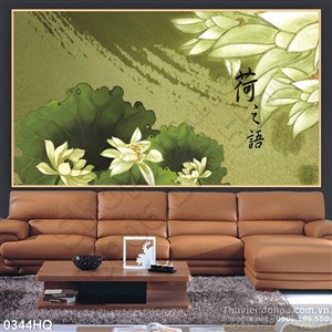 Tranh hoa lá nghệ thuật đẹp