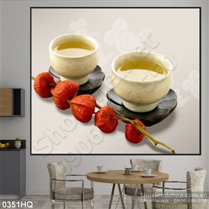 Tranh hoa lá nghê thuật hiện đại