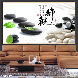 Tranh hoa lá spa nghệ thuật