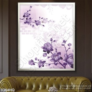 Tranh hoa lá độc đáo