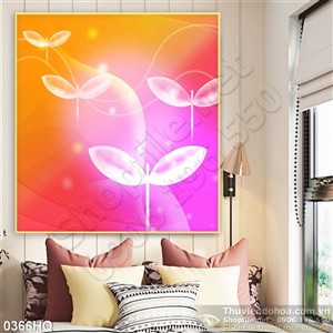 Tranh hoa lá nền đẹp