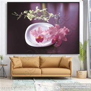 Tranh hoa lan nghệ thuật