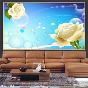 Tranh hoa lá trang trí đẹp