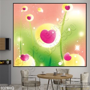 Tranh hoa lá nghệ thuật