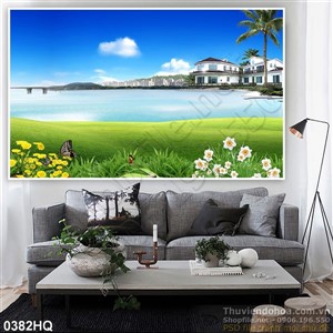 Tranh hoa lá trang trí đẹp