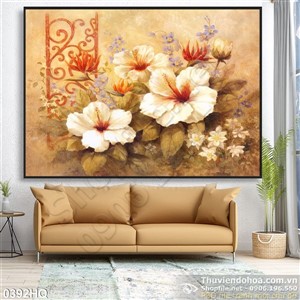 Tranh hoa nghệ thuật treo tường đẹp