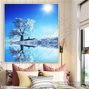 Tranh hoa lá đẹp độc đáo