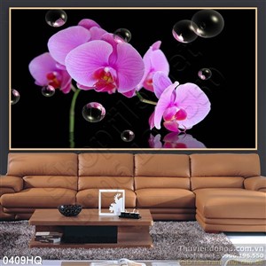 Tranh hoa lan treo tường đẹp