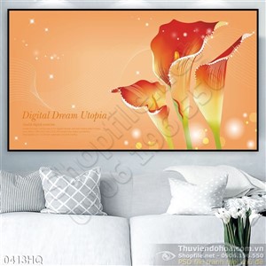 Tranh hoa Vân môn đẹp