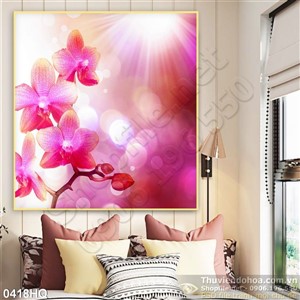 Tranh hoa lan trang trí treo tường đẹp